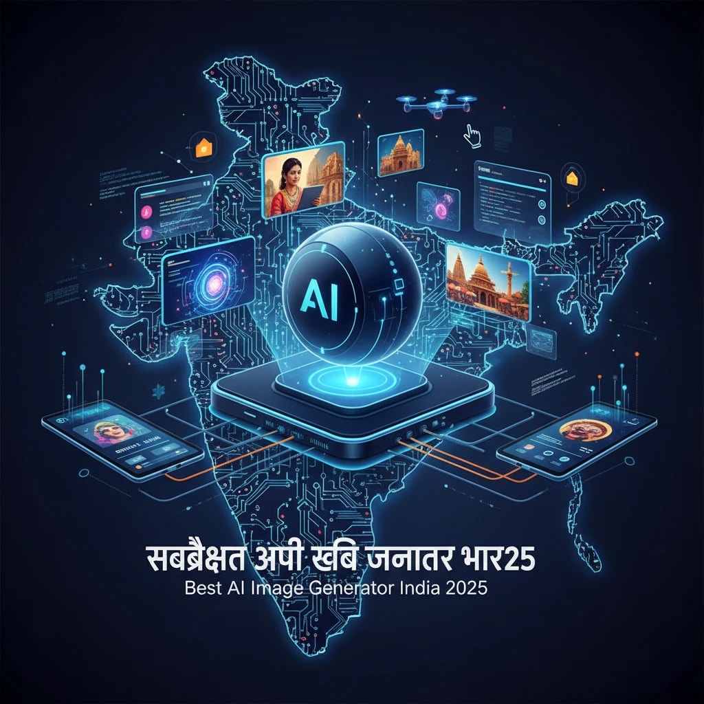 Best AI Image Generator India 2025: Free & Hindi Supported - Featured blog post about AI image generation, free tools, and Hindi language support