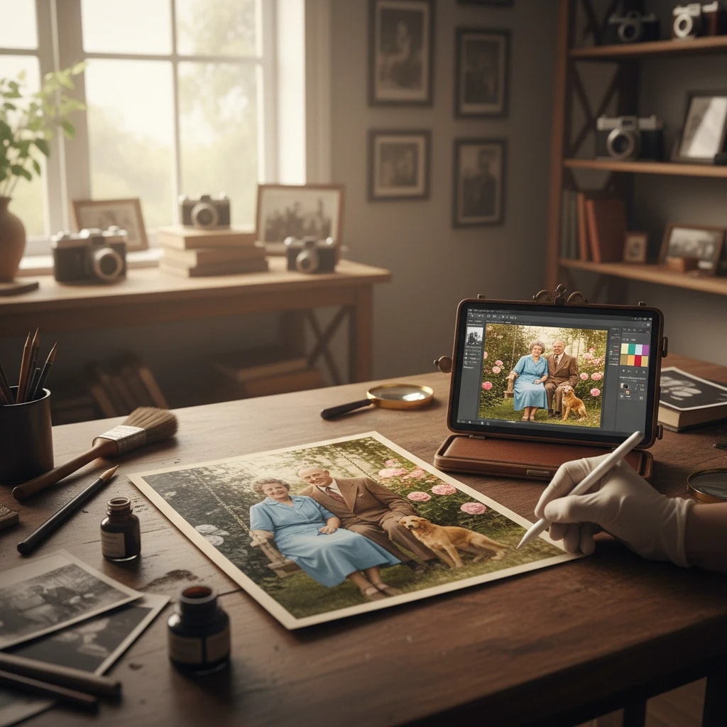 Restore Old Indian Photos: Black & White to Color AI - Featured blog post image about AI image generation tools and tutorials